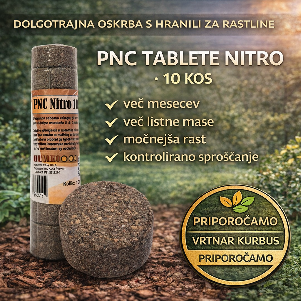 PNC-NITRO-1.png HUMKO PNC tablete NITRO – dolgotrajna oskrba s hranili za rastline (10 kos) - slika 1