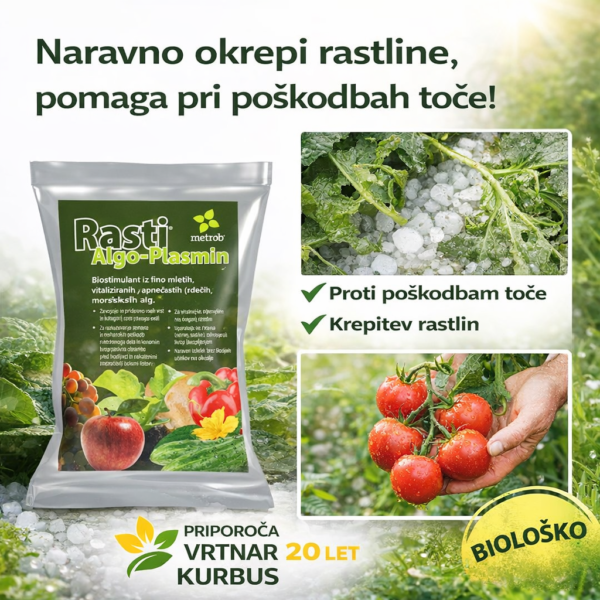 Algo Plasmin – za regeneracijo poškodovanih rastlin