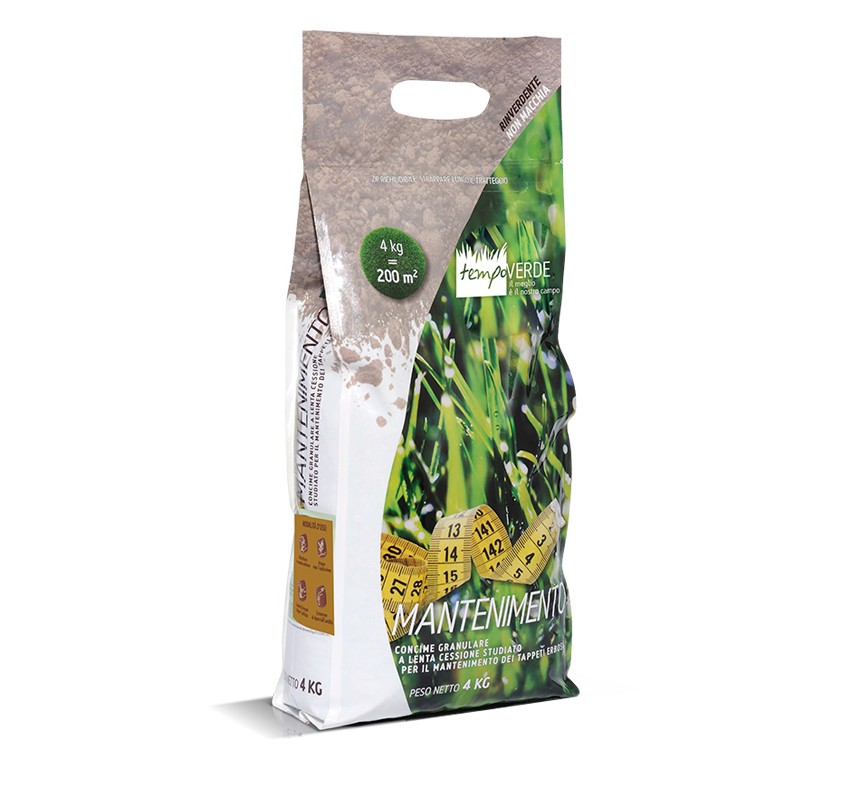 MANTENIMENTO-4-KG Tempo Verde Mantenimento – gnojilo za vzdrževanje trate - slika 1